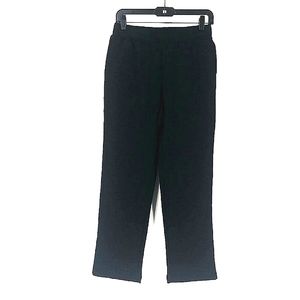 Karen Scott Essentials Elastic Waist Black Pants